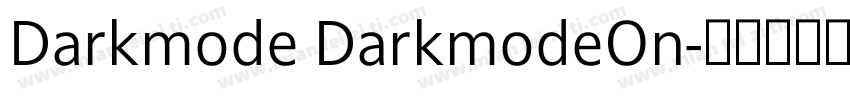 Darkmode DarkmodeOn字体转换